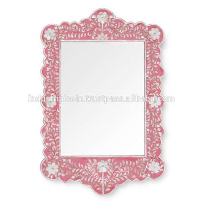 Bone inlay designer stylish mirror frame furniture