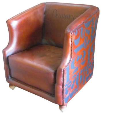 Trendy Looking Printed Leather Chair Available for Bulk Buyers