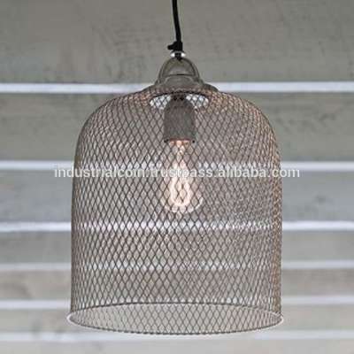 Metallic cage design home decor restaurant decor gift item hanging pendant lamp