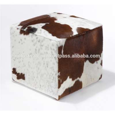 Quality product cow leather ottomans furniture